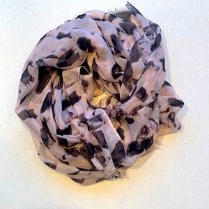 SOLD - Not For Sale 
3 for $20 - Pink/black abstract scarf